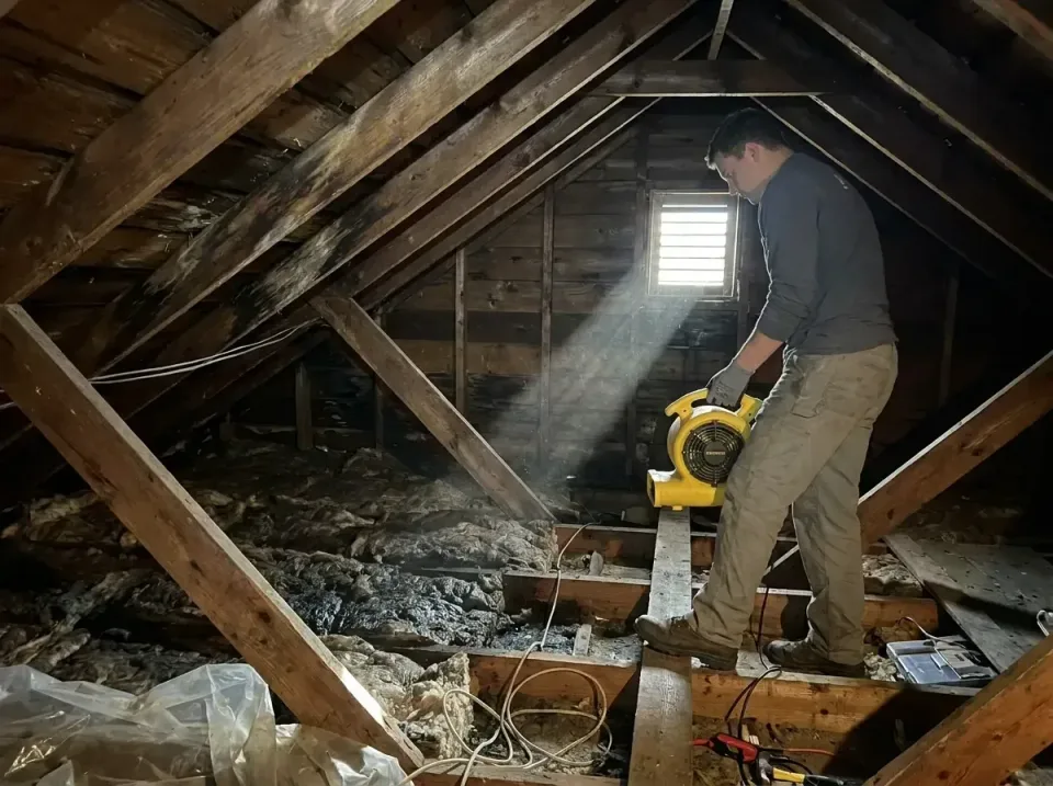 attic-water-damage-drying-proc-007 — frequently asked questions, Emergency Water Extraction & 24/7 Flood Response in Mobridg…